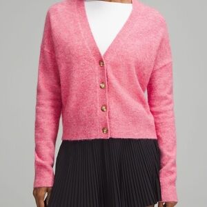 Lululemon Women's Alpaca Wool-Blend Cardigan Sweater Valentine